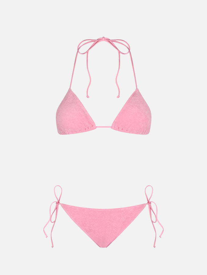 Mc2 Saint Barth Bikini da donna a triangolo rosa in spugna Leah Virgo Offerte