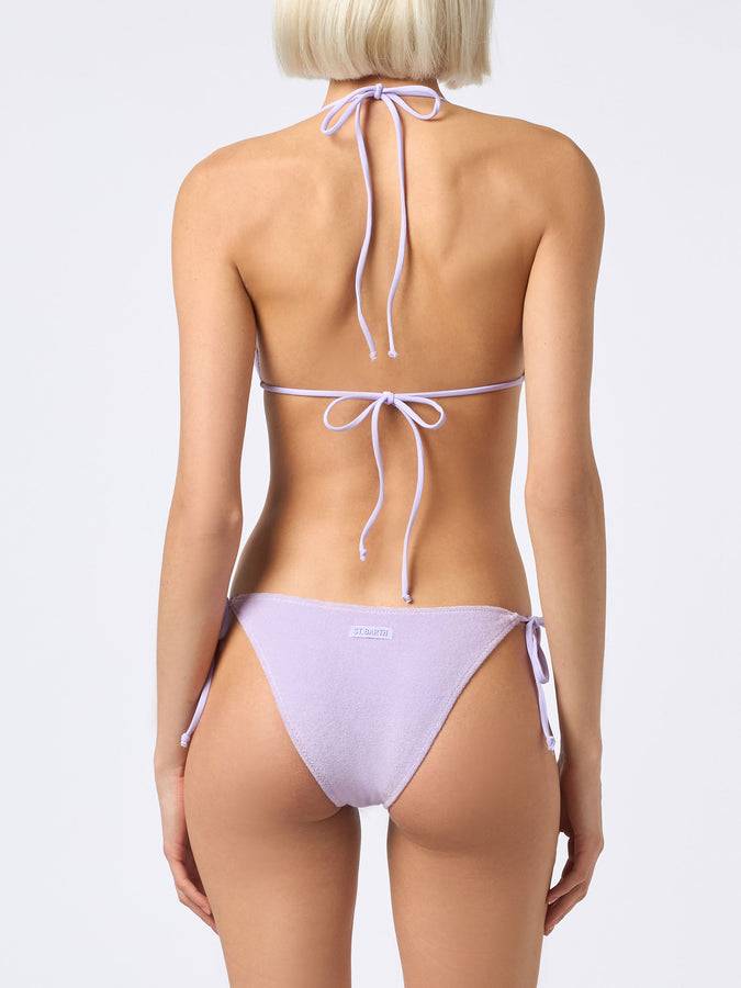 Mc2 Saint Barth Bikini da donna a triangolo in spugna lilla Leah Virgo Hotsell