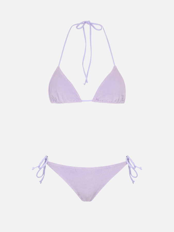Mc2 Saint Barth Bikini da donna a triangolo in spugna lilla Leah Virgo Hotsell