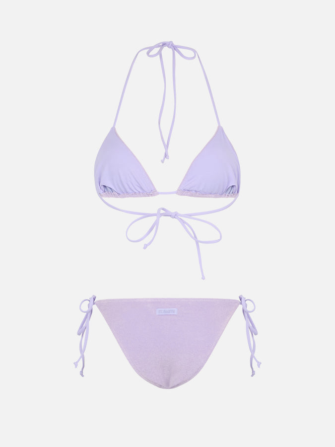 Mc2 Saint Barth Bikini da donna a triangolo in spugna lilla Leah Virgo Hotsell