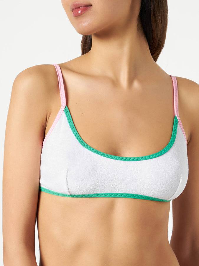 Mc2 Saint Barth Bikini da donna a bralette in spugna Italy