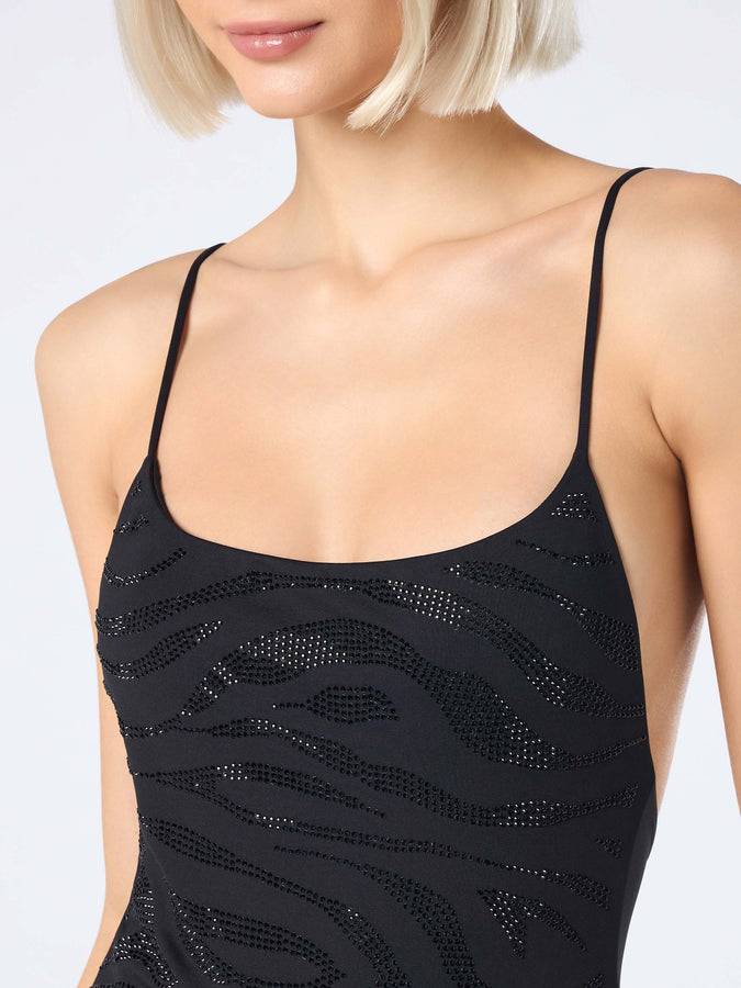 Mc2 Saint Barth Costume intero da donna con strass Cecille Negozi Online