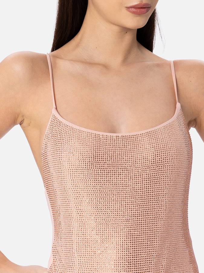 Mc2 Saint Barth Costume intero da donna chiaro Cecille con strass Affare Del Giorno
