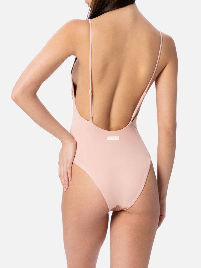 Mc2 Saint Barth Costume intero da donna chiaro Cecille con strass Affare Del Giorno