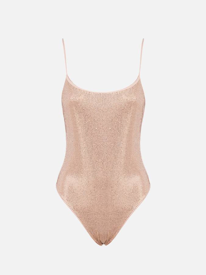 Mc2 Saint Barth Costume intero da donna chiaro Cecille con strass Affare Del Giorno