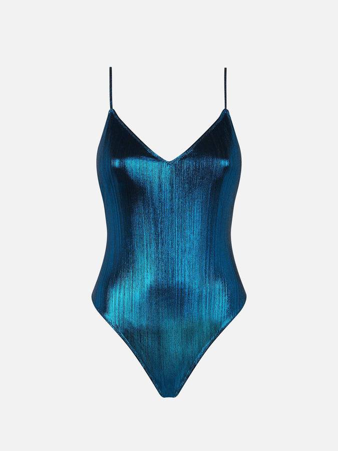 Mc2 Saint Barth Costume intero da donna blu royal Ultimo giorno