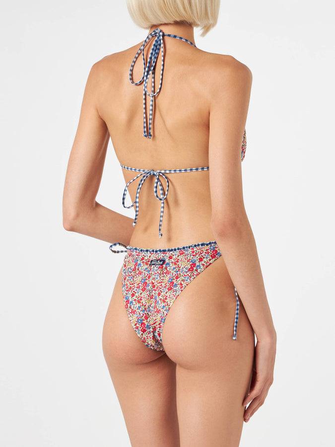 Mc2 Saint Barth Bikini da donna a triangolo stampa Liberty | EDIZIONE SPECIALE LIBERTY Vendita Calda