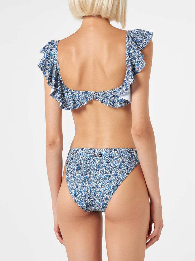 Mc2 Saint Barth Bikini spalle scoperte con stampa floreale | EDIZIONE SPECIALE LIBERTY Vendita Economica