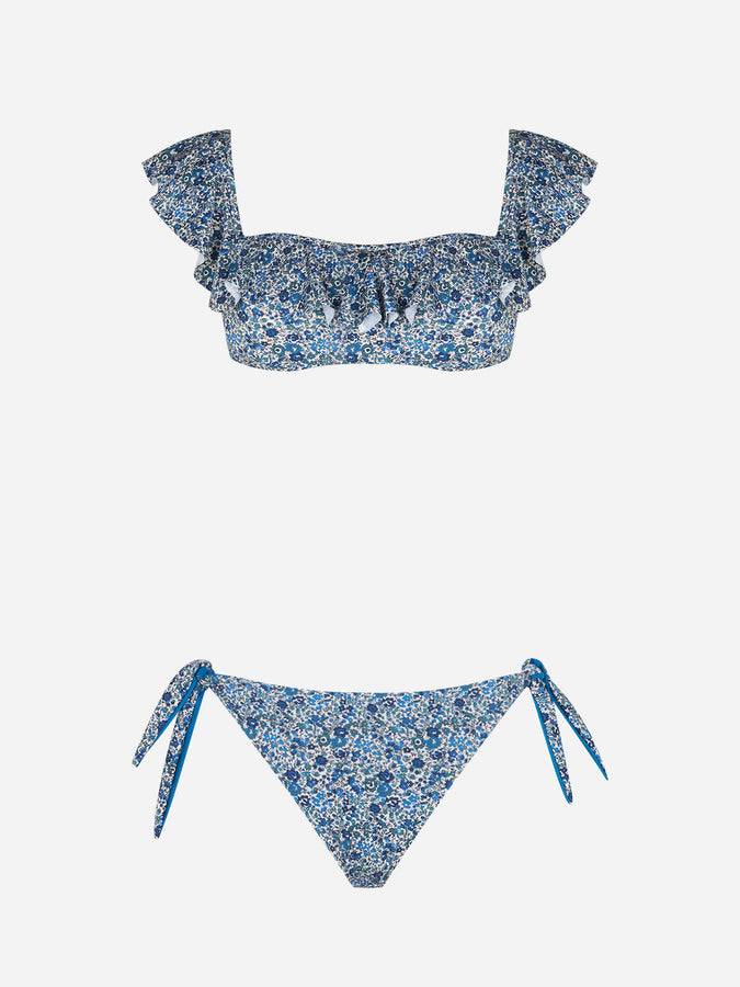 Mc2 Saint Barth Bikini spalle scoperte con stampa floreale | EDIZIONE SPECIALE LIBERTY Vendita Economica