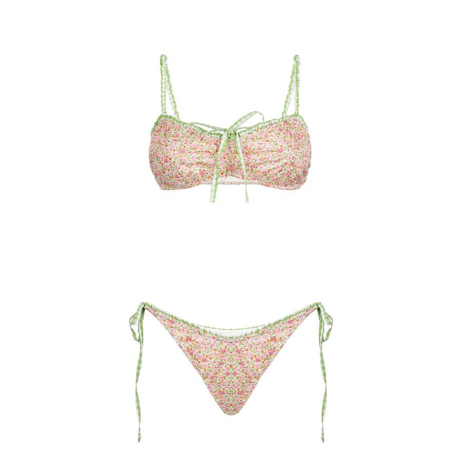 Mc2 Saint Barth Bikini da donna a triangolo con stampa Liberty | Realizzato con tessuto Liberty Saldi Di Fabbrica