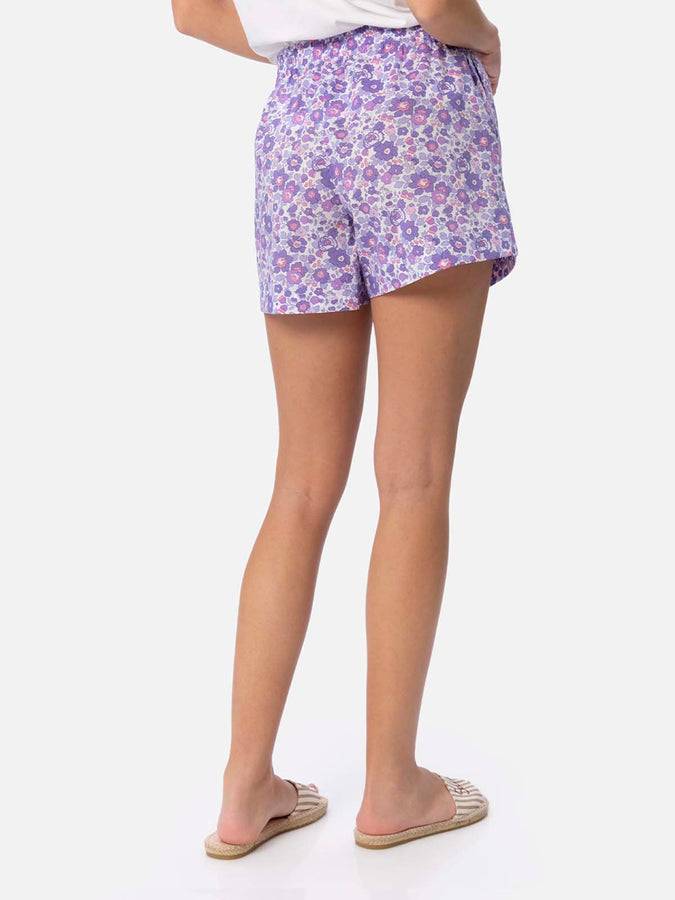 Mc2 Saint Barth Pantaloncini pull up da donna Betsy in cotone Meave | REALIZZATO CON TESSUTO LIBERTY Nuova