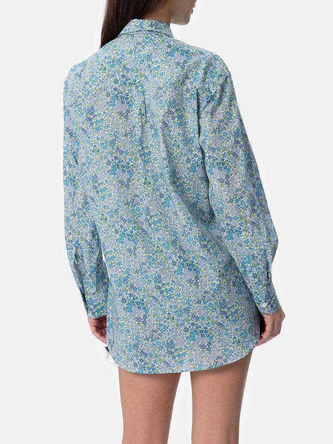Mc2 Saint Barth Camicia over da donna in cotone stampa Joanna Luise Brigitte | REALIZZATA CON TESSUTO LIBERTY 2025