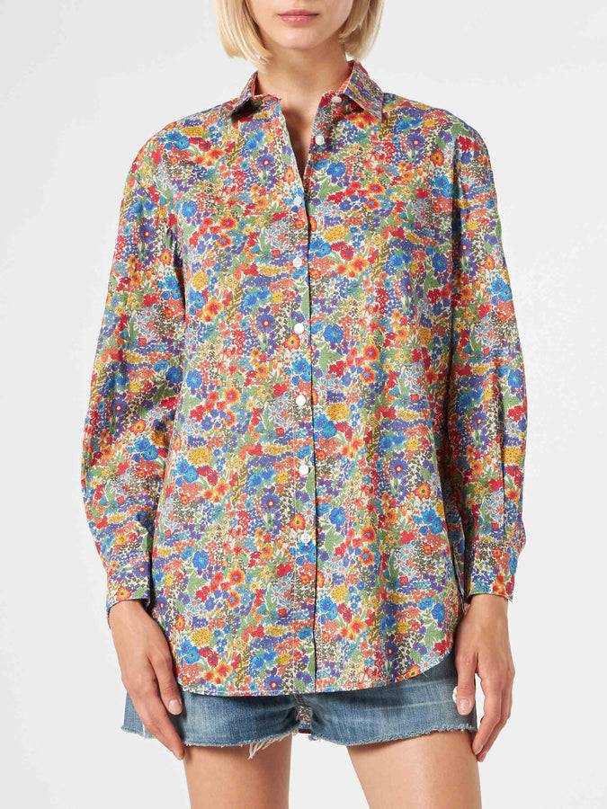 Mc2 Saint Barth Camicia da donna in cotone | Realizzato con tessuto Liberty Italia