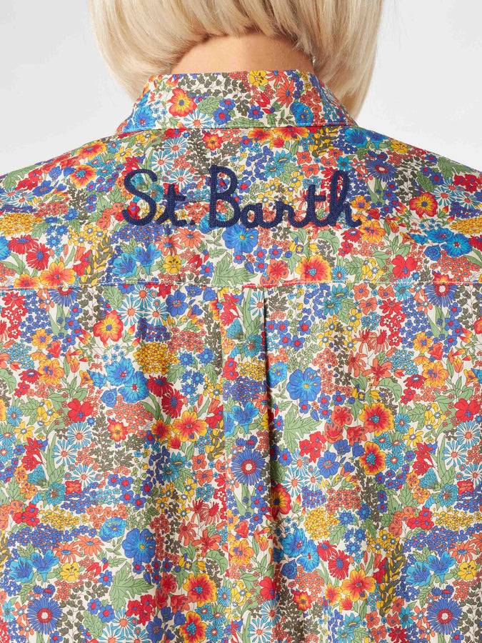 Mc2 Saint Barth Camicia da donna in cotone | Realizzato con tessuto Liberty Italia