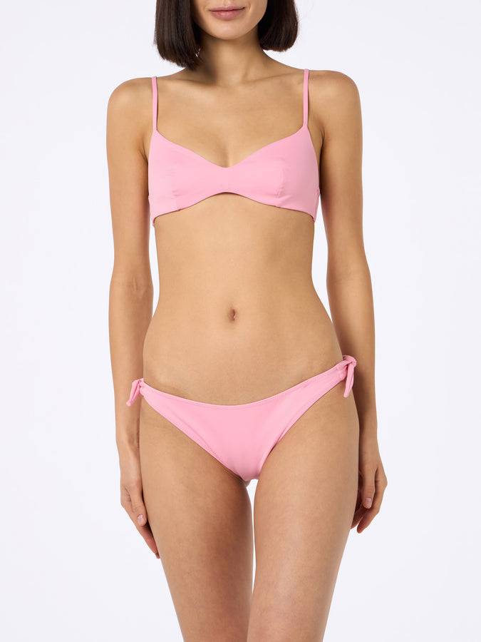 Mc2 Saint Barth Woman pink scoop bralette bikini May Yali Qualità