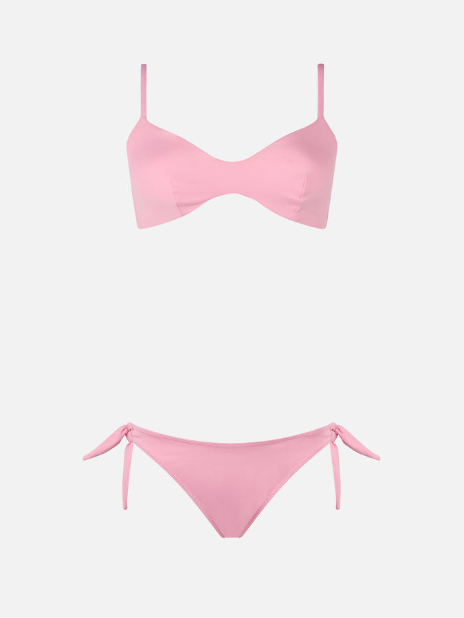 Mc2 Saint Barth Woman pink scoop bralette bikini May Yali Qualità