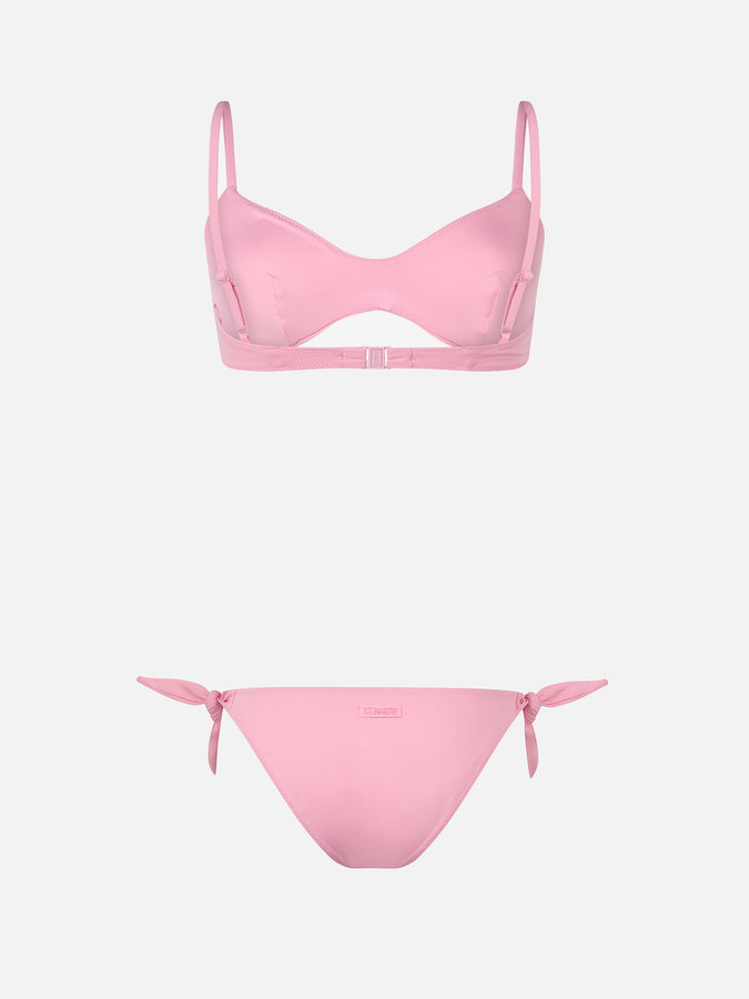 Mc2 Saint Barth Woman pink scoop bralette bikini May Yali Qualità