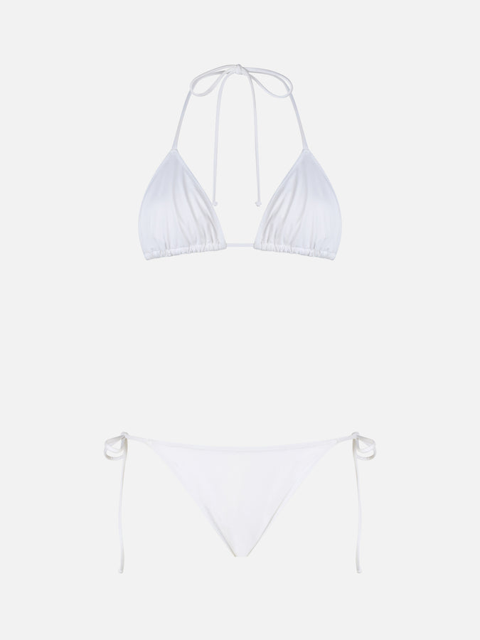Mc2 Saint Barth Woman white triangle bikini Leah Marielle Vendita