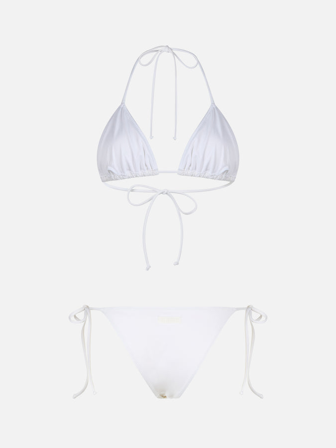 Mc2 Saint Barth Woman white triangle bikini Leah Marielle Vendita