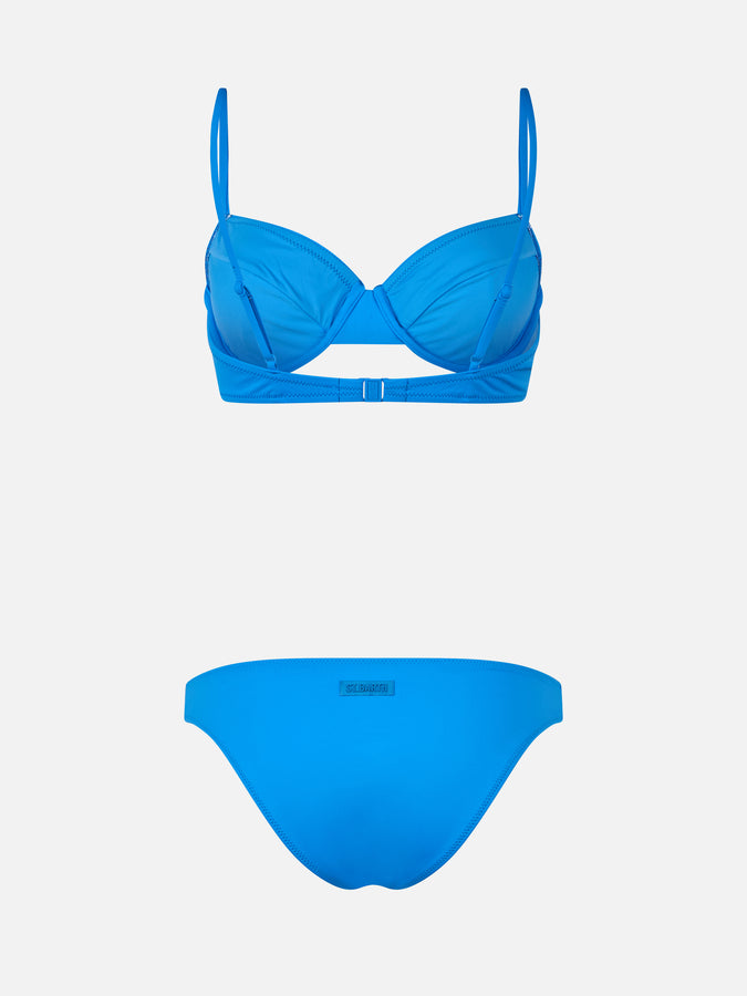 Mc2 Saint Barth Woman bluette underwired bralette bikini Bea Lido Promozione