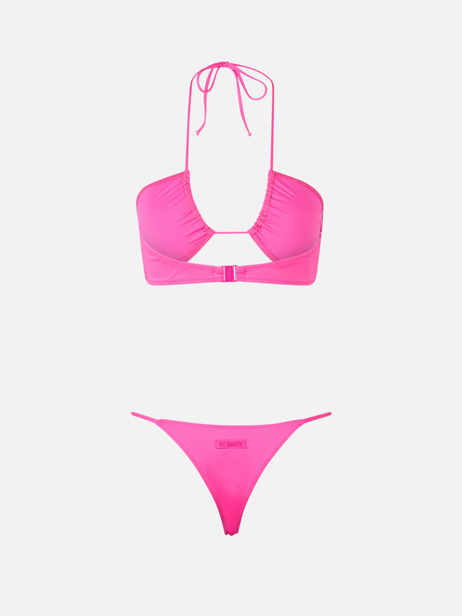 Mc2 Saint Barth Woman fuchsia bandeau bikini Dahlia Jodene Negozi Online