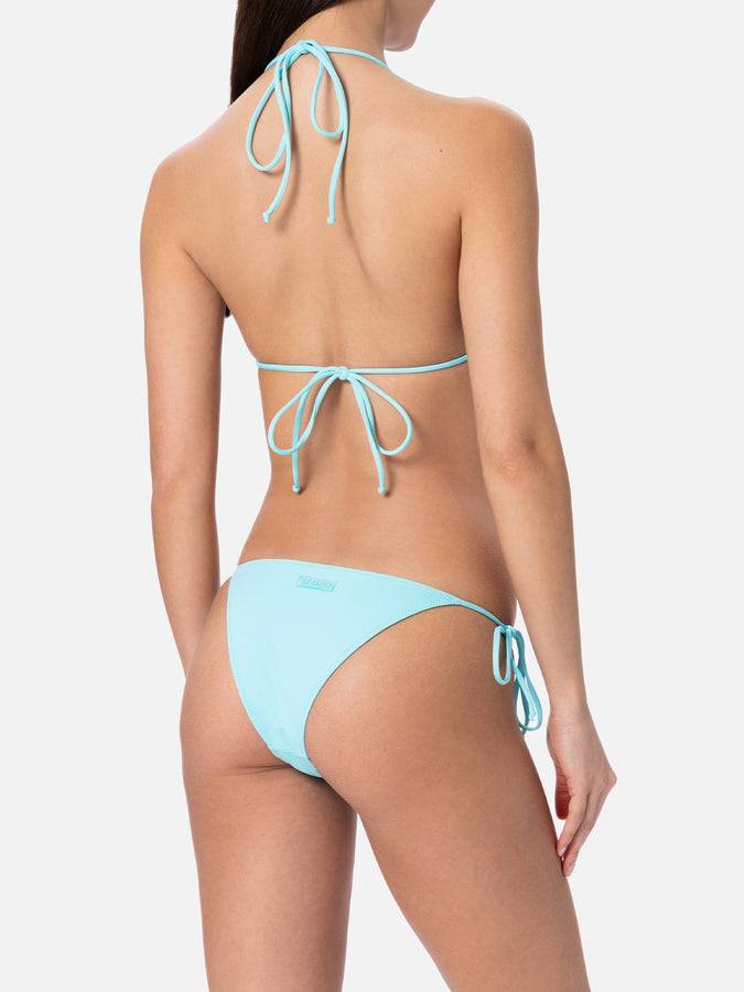 Mc2 Saint Barth Bikini da donna a triangolo verde acqua Leah Marielle Prezzo Ridotto