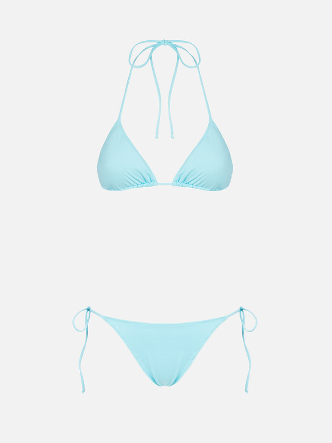 Mc2 Saint Barth Bikini da donna a triangolo verde acqua Leah Marielle Prezzo Ridotto