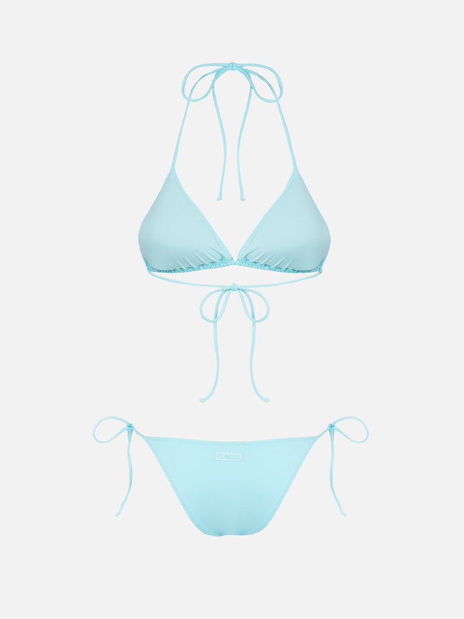 Mc2 Saint Barth Bikini da donna a triangolo verde acqua Leah Marielle Prezzo Ridotto