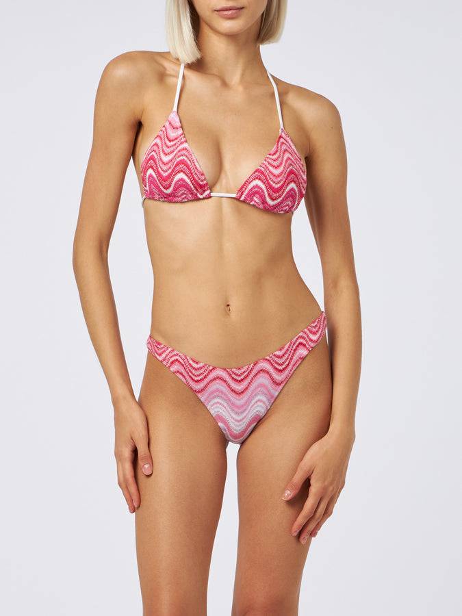 Mc2 Saint Barth Bikini donna a triangolo in maglia raschel Leah Naomi Online