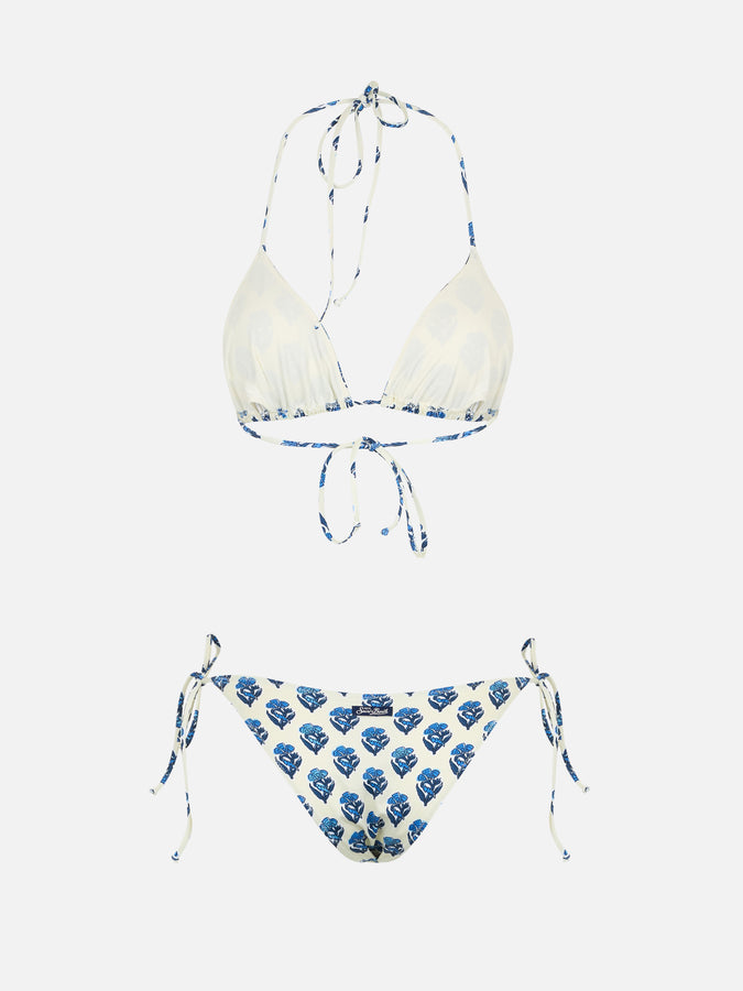 Mc2 Saint Barth Bikini da donna a triangolo fiori jaipur Leah Virgo Saldi Di Fabbrica