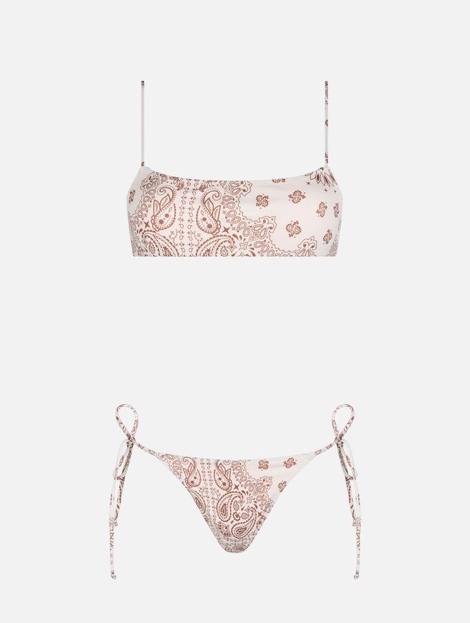 Mc2 Saint Barth Bikini da donna a bralette Sadie Marielle a bandana In Saldo