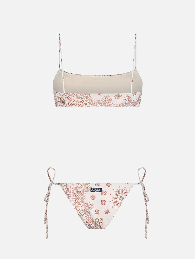 Mc2 Saint Barth Bikini da donna a bralette Sadie Marielle a bandana In Saldo