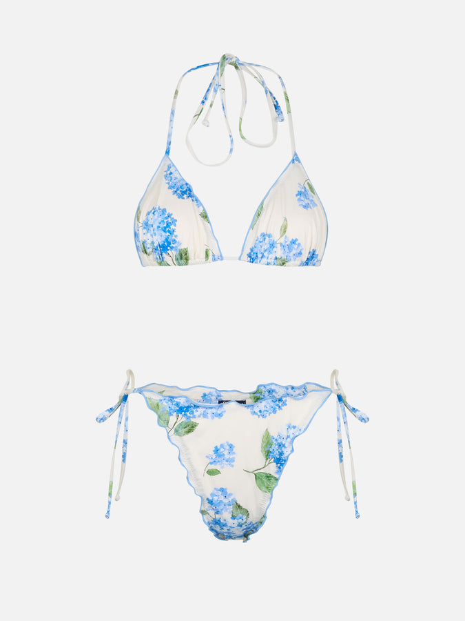 Mc2 Saint Barth Bikini a triangolo classico da donna a fiori Sagittarius Miami Moda