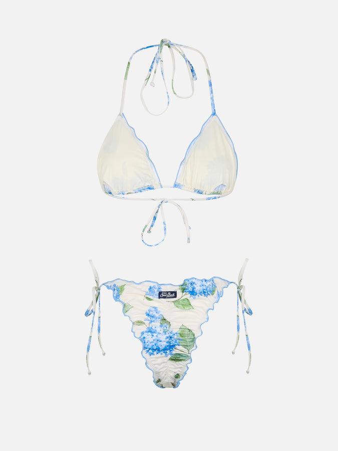 Mc2 Saint Barth Bikini a triangolo classico da donna a fiori Sagittarius Miami Moda