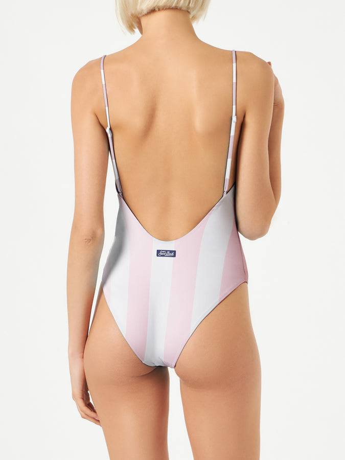 Mc2 Saint Barth Costume Intero Fiorucci Stripes Angels | FIORUCCI EDIZIONE SPECIALE Italy