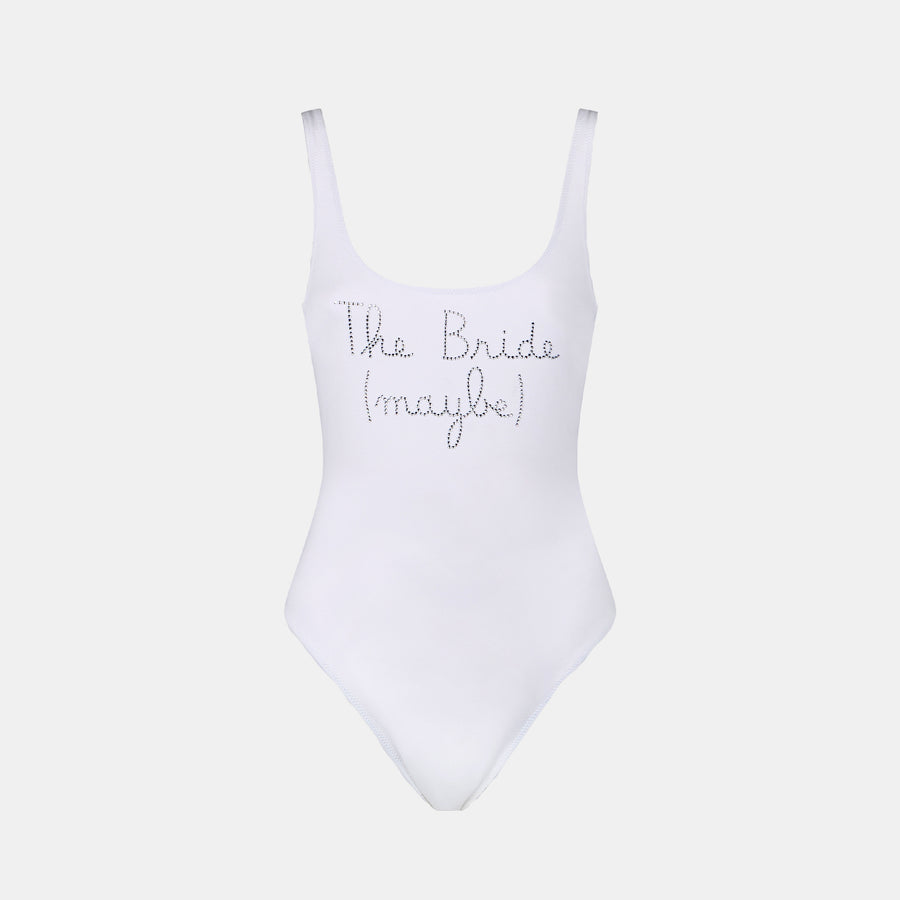 Mc2 Saint Barth Costume intero da donna con ricamo di strass The Bride Maybe Shopping Online