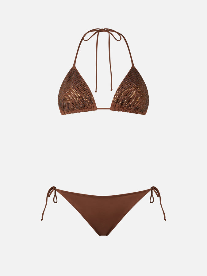 Mc2 Saint Barth Bikini triangolo donna Annabelle Virgo con strass Sottocosto