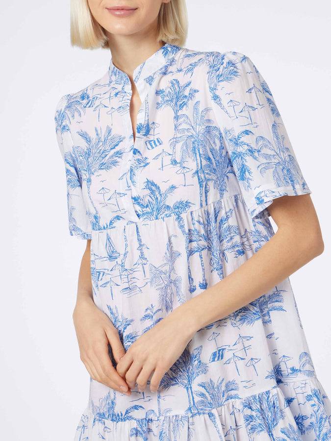 Mc2 Saint Barth Abito corto da donna in voile di cotone Siara In Linea