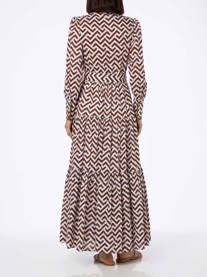 Mc2 Saint Barth Zigazag print woman cotton dress Jensen Qualità