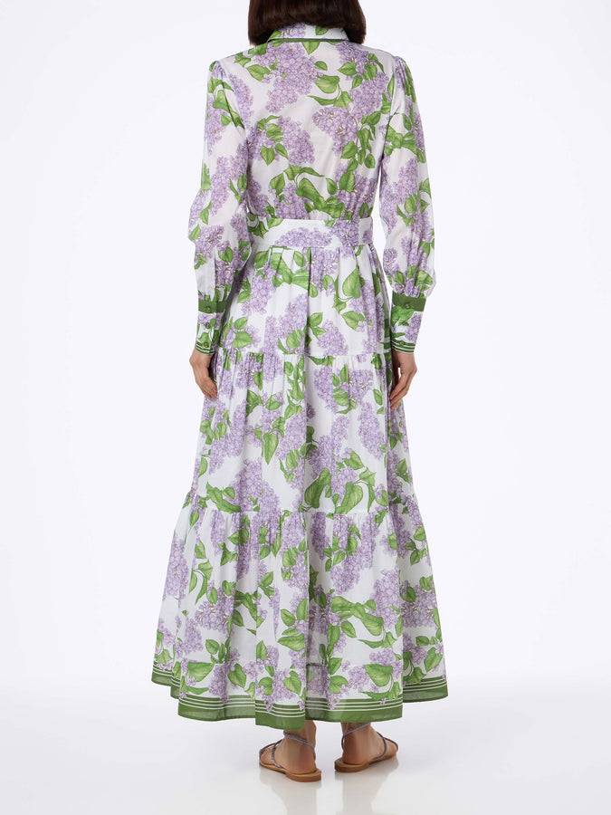 Mc2 Saint Barth Woman cotton dress Jensen with flower print Vendita