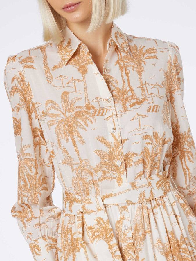 Mc2 Saint Barth Abito da donna in cotone Toile de Jouy Jensen Acquista Ora