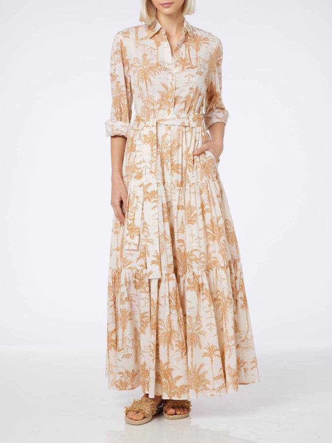 Mc2 Saint Barth Abito da donna in cotone Toile de Jouy Jensen Acquista Ora