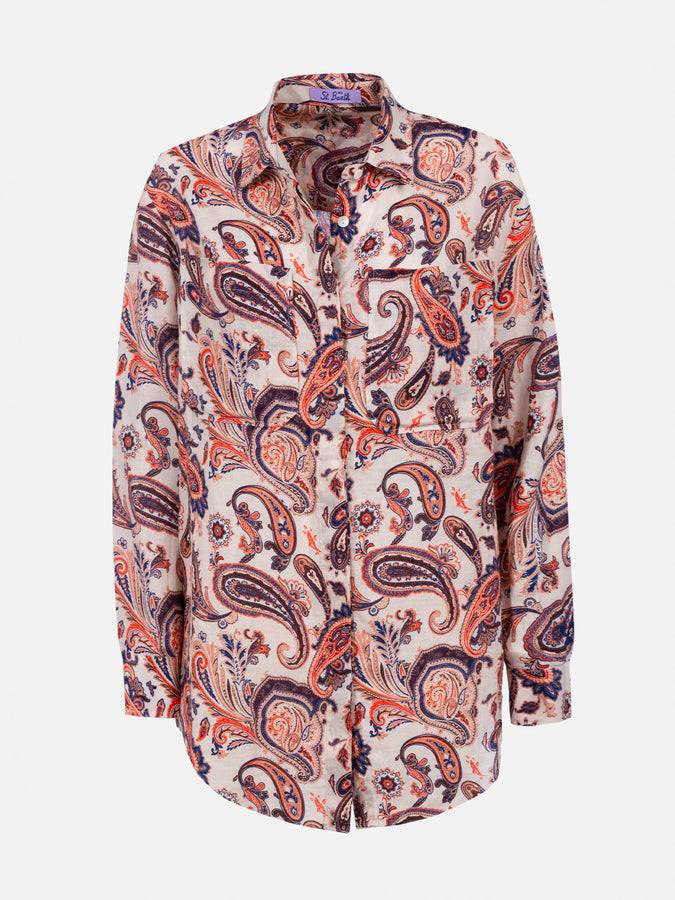Mc2 Saint Barth Woman texan style shirt Alodie with pockets 2025