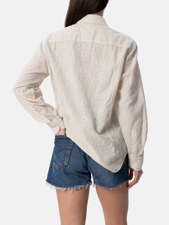 Mc2 Saint Barth Camicia classica da donna in cotone Sangallo Meredith Qualità