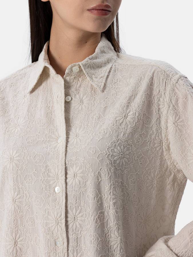 Mc2 Saint Barth Camicia classica da donna in cotone Sangallo Meredith Qualità