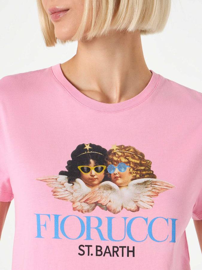 Mc2 Saint Barth T-shirt da donna in cotone con stampa Fiorucci | FIORUCCI EDIZIONE SPECIALE Novità