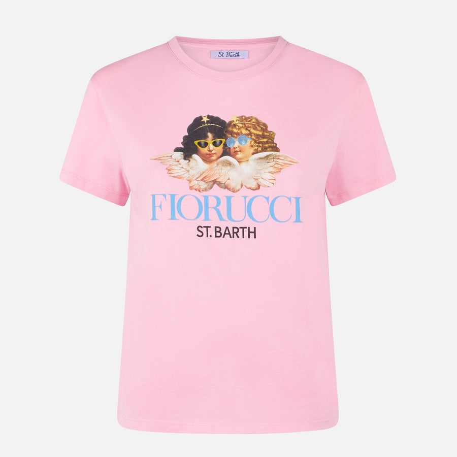 Mc2 Saint Barth T-shirt da donna in cotone con stampa Fiorucci | FIORUCCI EDIZIONE SPECIALE Novità