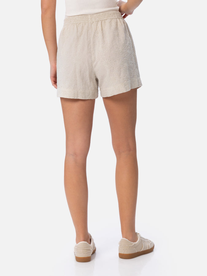 Mc2 Saint Barth Pantaloncini da donna pull up in cotone Sangallo Meave Spedizione Gratuita
