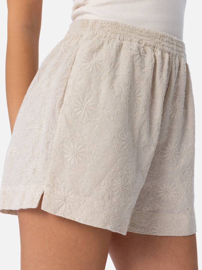 Mc2 Saint Barth Pantaloncini da donna pull up in cotone Sangallo Meave Spedizione Gratuita