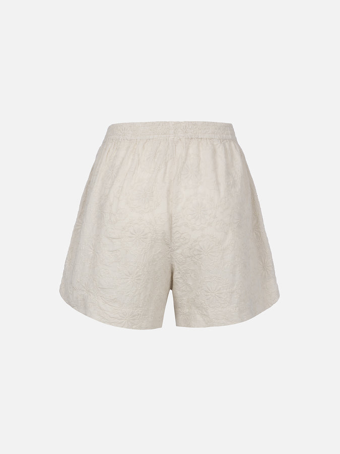 Mc2 Saint Barth Pantaloncini da donna pull up in cotone Sangallo Meave Spedizione Gratuita